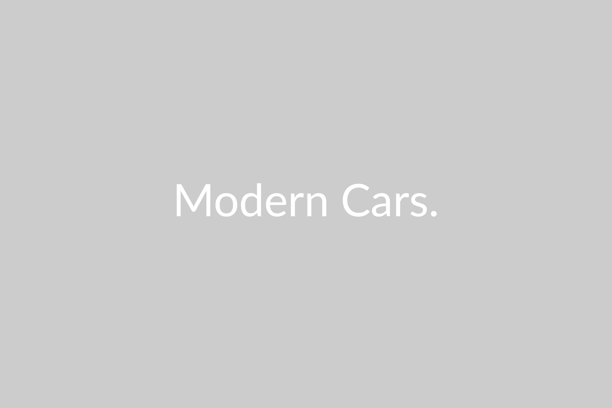  Modern Cars